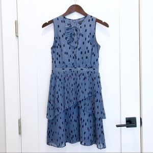 Banana Republic Dainty Polka Dot & Ruffle Dress 0P